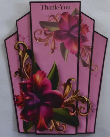 Art Deco Stacker Topper - Purple Orchid by Julianne Harris