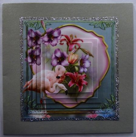 Flamingo Bouquet Topper with Pyramid Layers by Julianne Harris