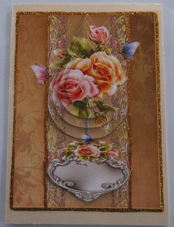 Sweet Roses for Her Birthday Teardrop Pyramid by Julianne Harris