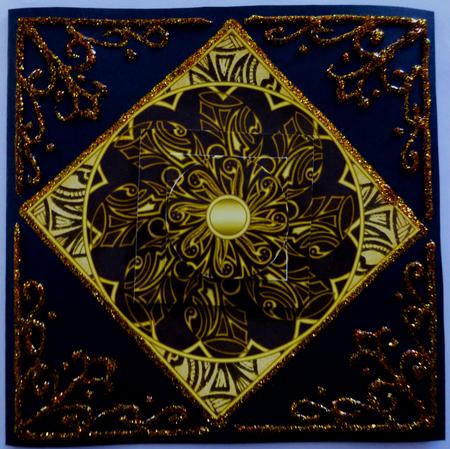 Tribal Mandala Pyramid Topper 4 by Julianne Harris