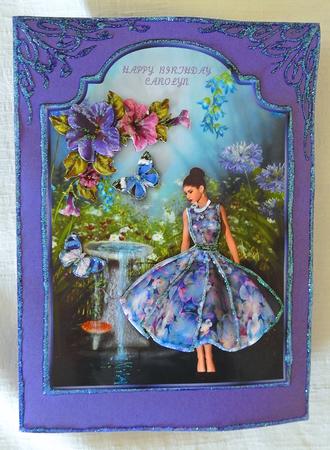A Forest Flower 2 - Shaped Card Front with Step by Step by Julianne Harris
