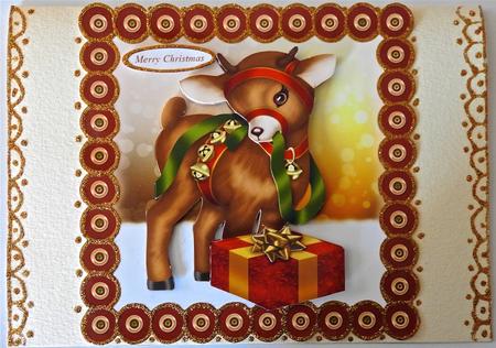 Reindeer and Christmas Gifts by Julianne Harris