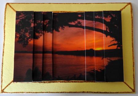 Sunset Through Tree Side Stacker by Julianne Harris