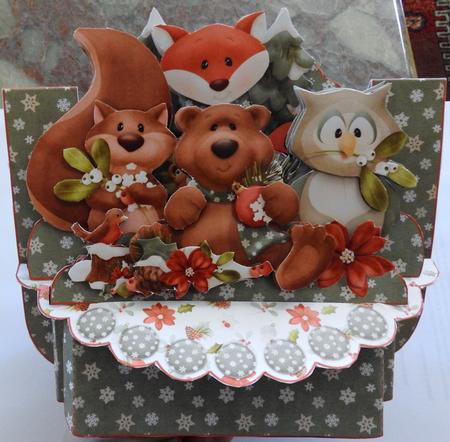 Christmas Creatures 3D Shelf Card Kit by Julianne Harris