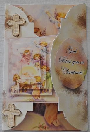 Religious Christmas , Birth of Baby Jesus with Stand by Julianne Harris