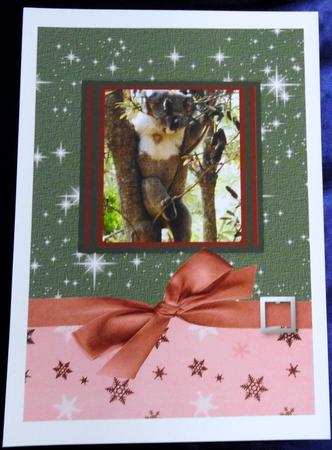 A5 Christmas Sparkle Card Fronts Cu & Pu by Julianne Harris