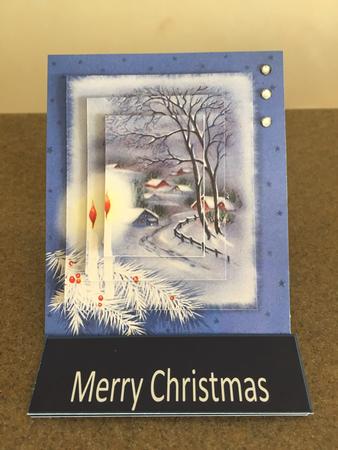 Easel Card Christmas Candles by JULIE ALSAADY