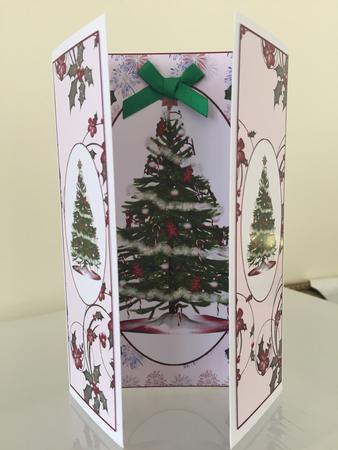 Oh Christmas Tree Gate Fold Card by JULIE ALSAADY