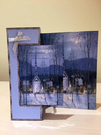 Christmas Celebrations Fold Back Card by JULIE ALSAADY