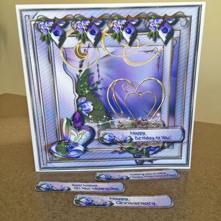 Tastefully Chic Romantic Card Topper 2 by JULIE ALSAADY
