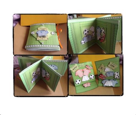 3D Football Carousel Card Kit by Julie Danks