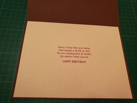 Birthday Robert Booze 5x7 Easicut Decoupage by Julie Griffiths