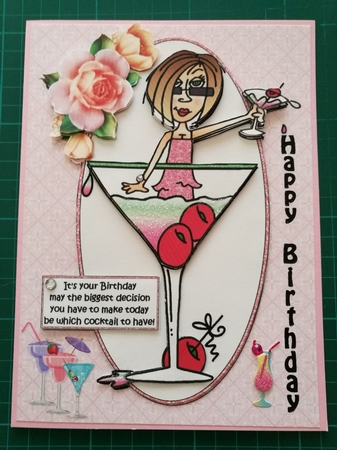 J.J has cocktails for her birthday  by Julie Griffiths