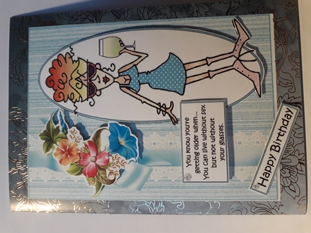Rita can live without sex quick card by Julie Hart