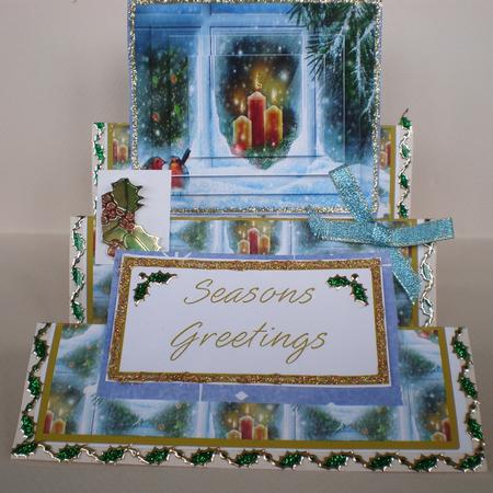 Robins at the Christmas Window Stair Stepper Kit by Julie Hart
