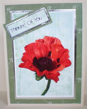Poppy Card Toppers by Julie Hart