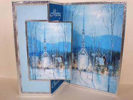 Christmas Celebrations Fold Back Card by Julie Hart