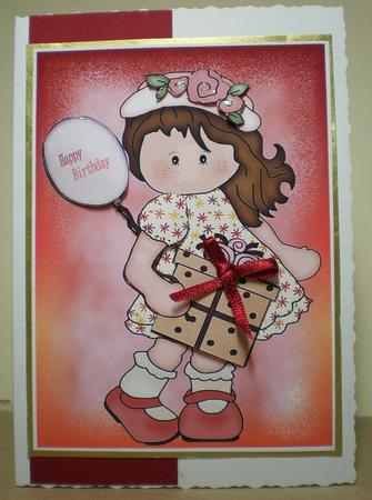A4 Cutie Birthday Card by Julie Hart