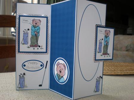 Golf Trifold Card by Julie Hart