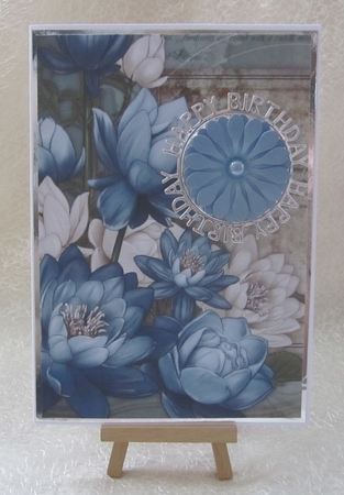 Lily Floral Spray Paper Blue by Julie Jenner