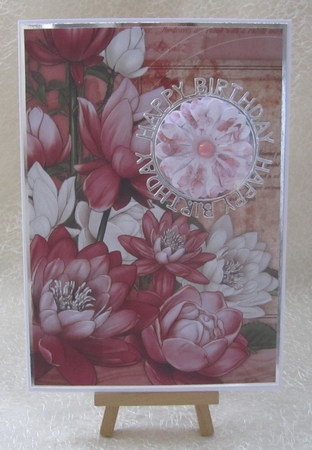 Lily Floral Spray Paper Dark Pink by Julie Jenner