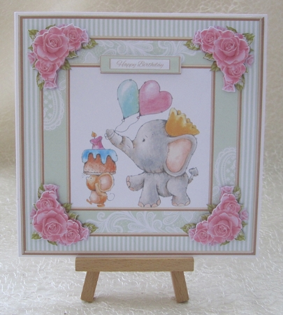 Cute Critters Birthday Topper - Card Two by Julie Jenner