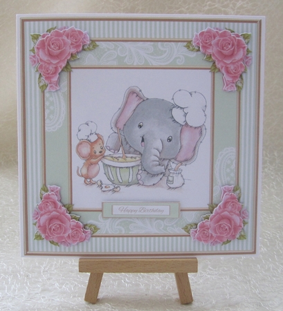 Cute Critters Birthday Topper - Card Three by Julie Jenner