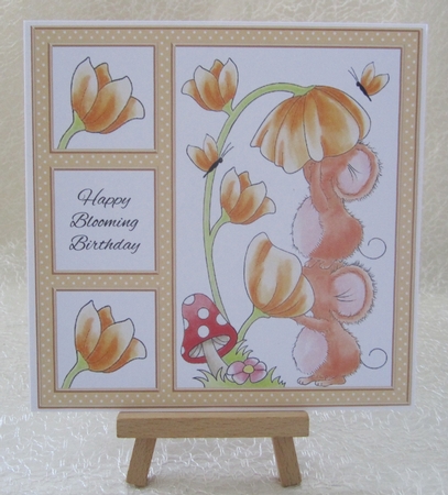 Happy Blooming Birthday Topper Plus Insert by Julie Jenner