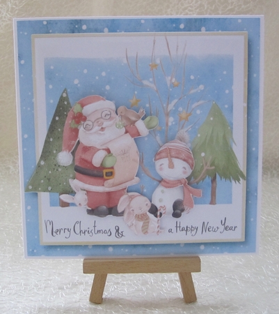 Woodland Santa Merry Christmas by Julie Jenner