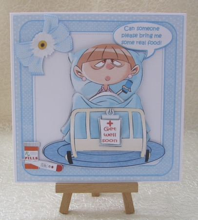 8x8 Get well soon with hospital food female mini kit by Julie Jenner