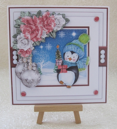 Penguin Christmas2 Mini Card Kit by Julie Jenner