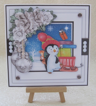 Penguin Christmas4 Mini Card Kit by Julie Jenner