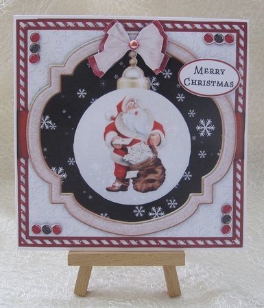 Santa Bauble7 Mini Card Kit by Julie Jenner