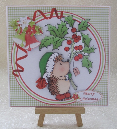 8x8 prickle Christmas hedgehog mini kit  by Julie Jenner