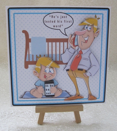 He Has Just Texted His First Word - Decoupage by Julie Jenner