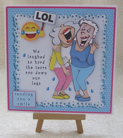 We Laughed So Hard - Decoupage by Julie Jenner