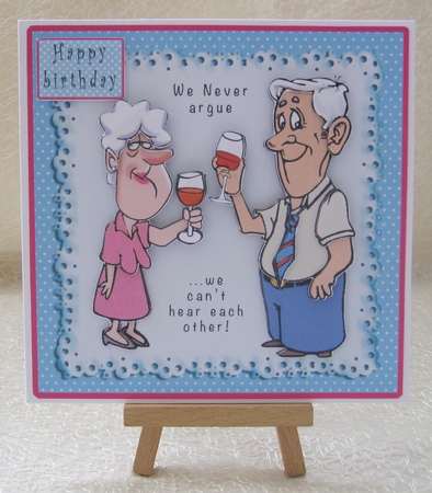 We Never Argue - We Cant Hear Each Other - Decoupage by Julie Jenner