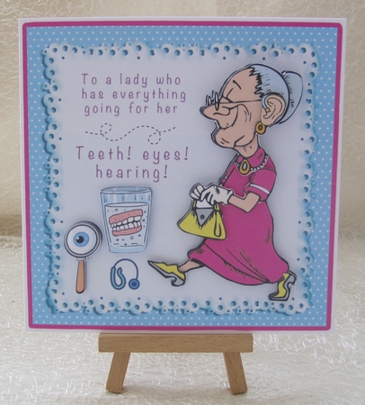 To A Lady Who Has Everything Going For Her - Decoupage by Julie Jenner