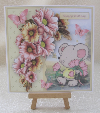 Gathering Flowers - Decoupage Card Mini Kit by Julie Jenner