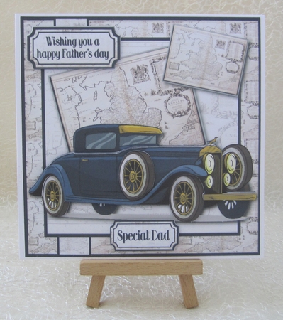 A classic car blue insert by Julie Jenner