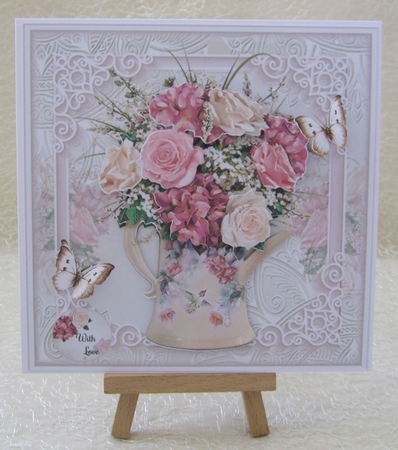 Vintage Floral Watering Can Mini Page Kit by Julie Jenner