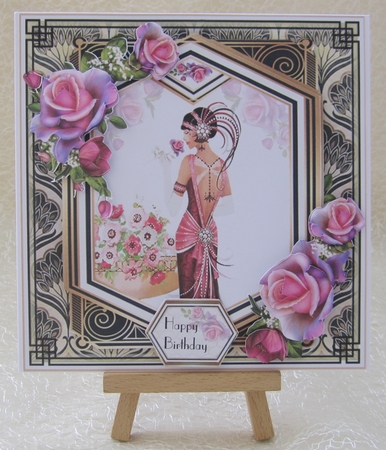 Art Deco Lady no2 6x6 Mini Page Kit by Julie Jenner