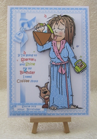 Lynn and her morning coffee mini kit by Julie Jenner