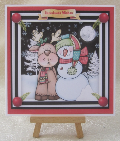  Snowman and Moose by Julie Jenner