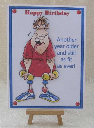 Birthday guy fit as ever insert by Julie Jenner