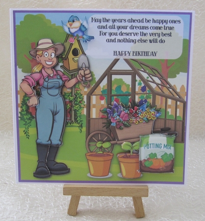 The lady loves her greenhouse by Julie Jenner