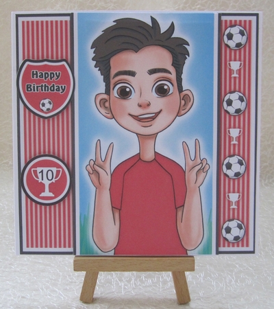 Football Boy Red With Ages 8 to 16 Yrs by Julie Jenner