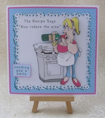 The Recipe Says -  Now Reduce The Wine- Decoupage by Julie Jenner