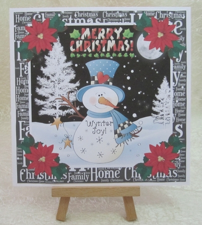 3 Christmas snowman card fronts/toppers 2 by Julie Jenner