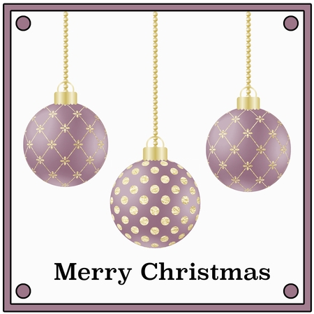 Mauve and Gold Bauble by Julie Jenner